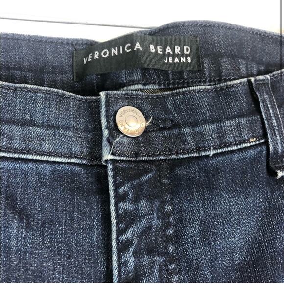 NWT Veronica beard Carolyn baby boot cut cropped jeans with red trim - Picture 2 of 8
